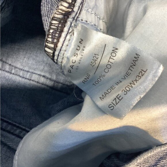 cowgirl argyle boho cozy grandpa dad Pacsun mens Jeans size 30/32 - Picture 4 of 4